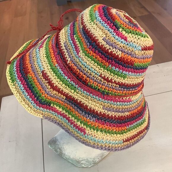 Multicolor Straw Hat   - Picture 3 of 4